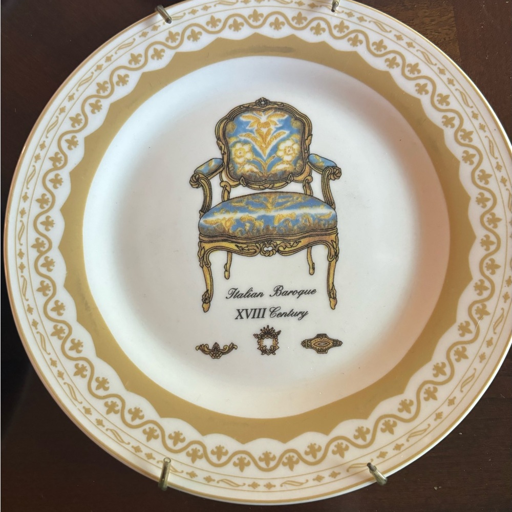 Vintage chair plates - Picture 3 of 7